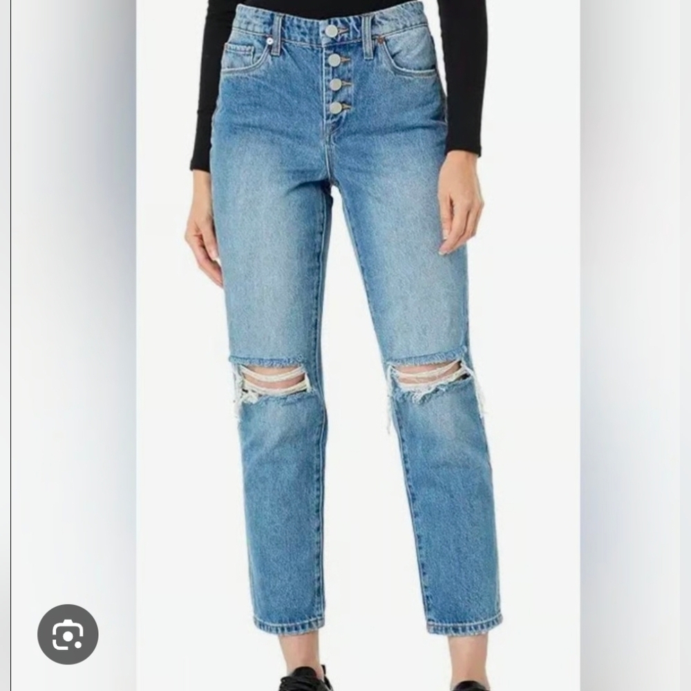 ❤️ BLANK NYC MADISON HIGH RISE CROPPED SLIM JEANS, DISTRESSED, 4 (27)